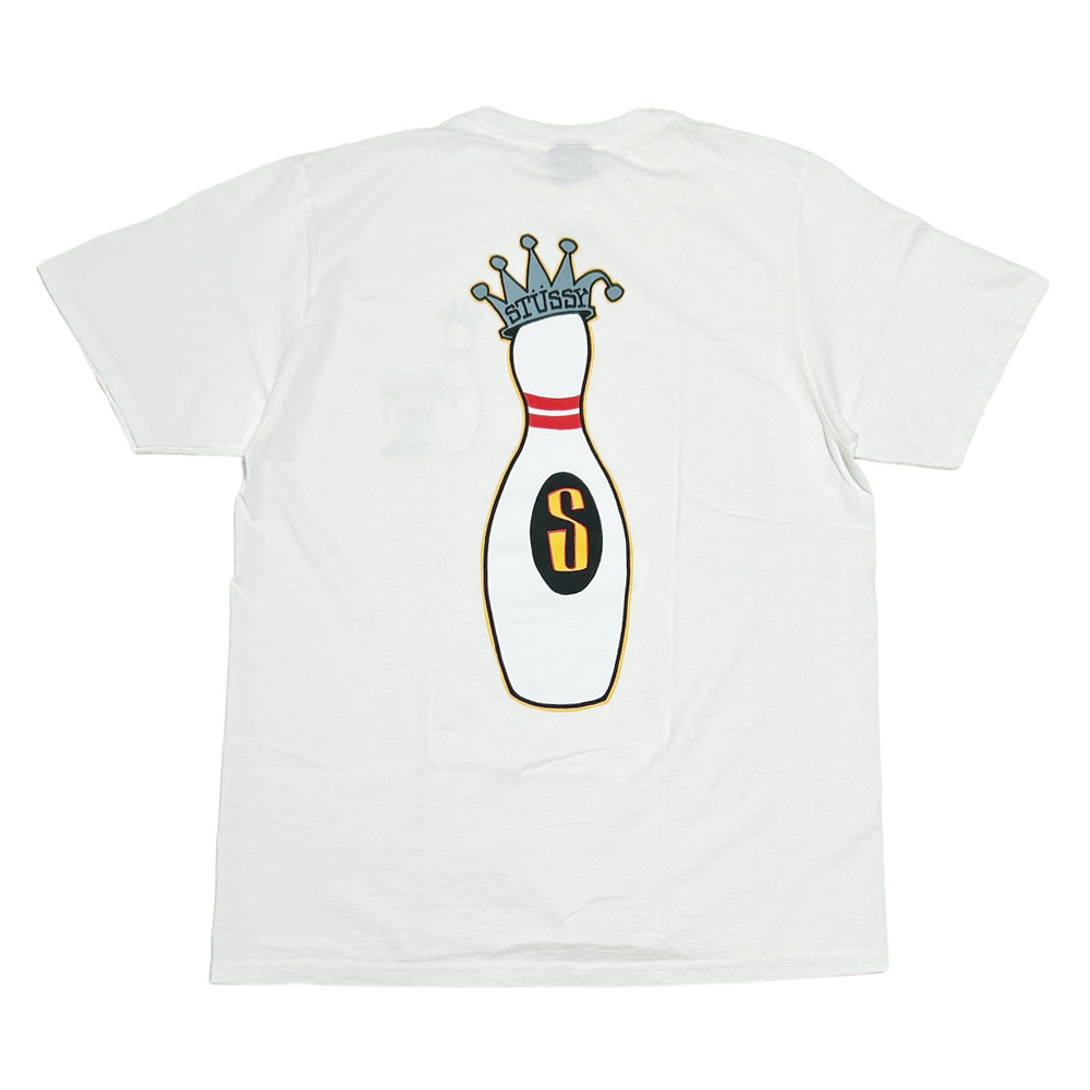 【ゴルフ・M新品】 Stüssy × FL アトミックリング ポロシャツ 白 ゴルフ・M】Stüssy × FL アトミックリング ポロシャツ 白×赤 ゴルフ・S