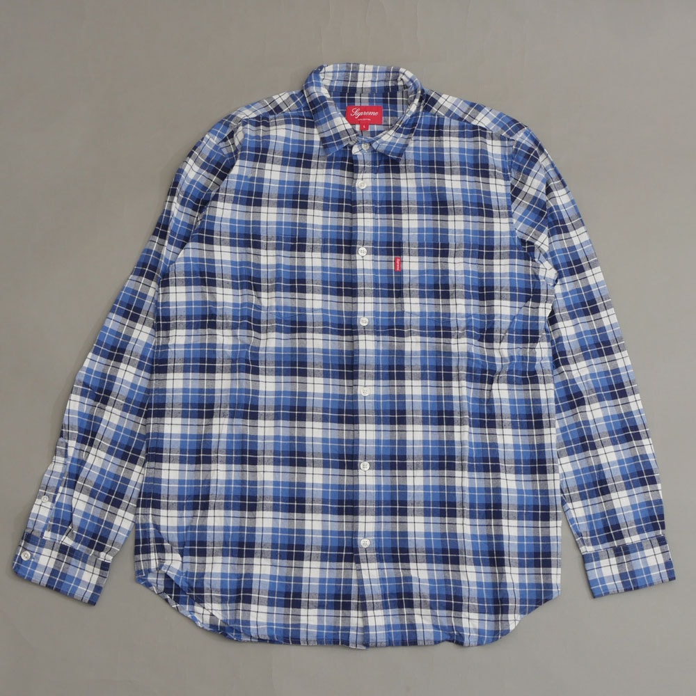 極美品 Supreme 20AW Tartan Flannel Shirt M