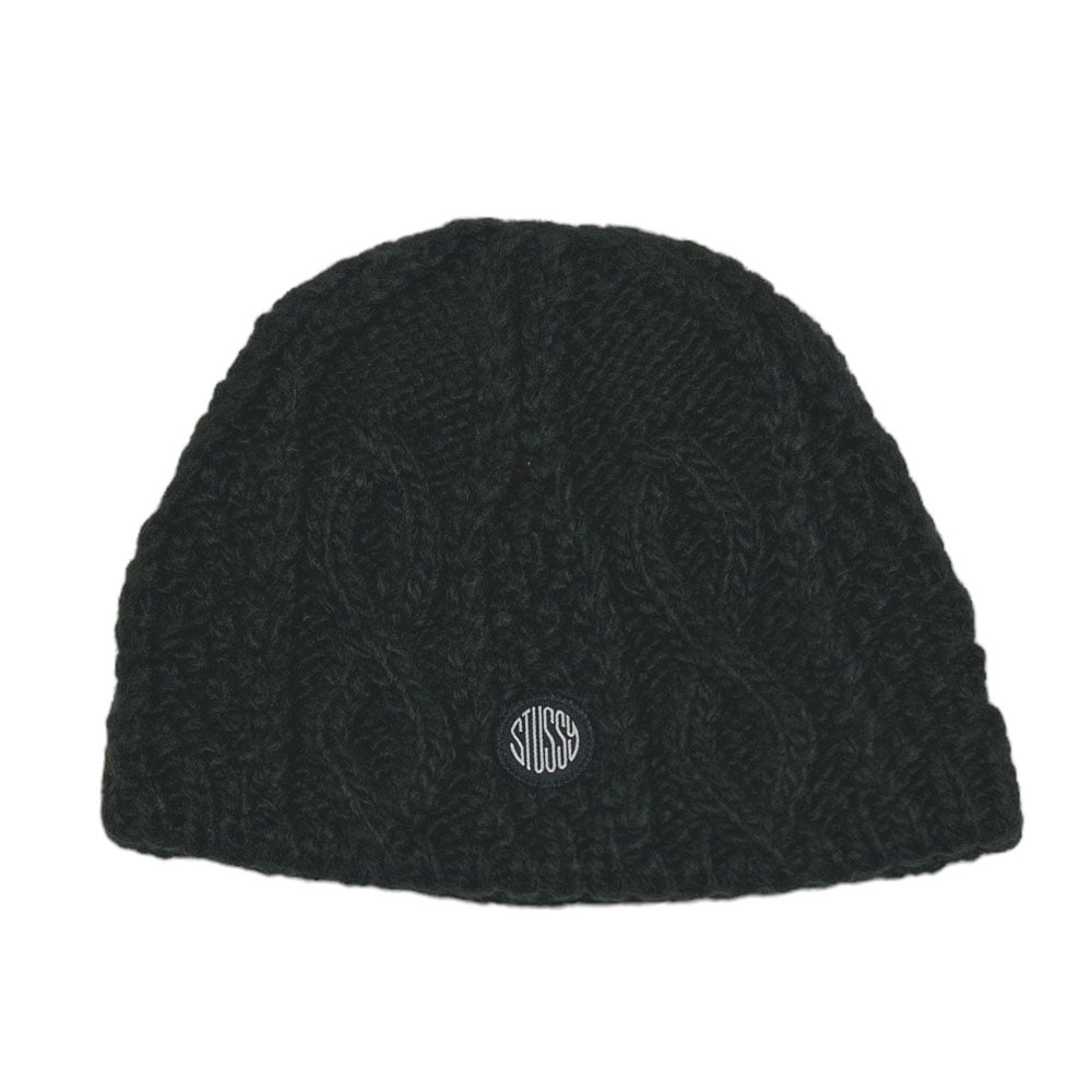 帽子 stussy  SKULLCAP CABLE KNIT Skullcap Cable Knit – Black | Headwear | Stüssy Japan