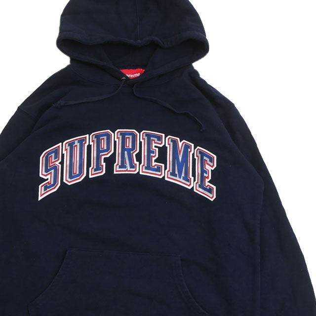 [���ָ���ݥ����5�ܥ����ڡ�����!!] ����ץ꡼�� Supreme Chrome Arc Hooded Sweatshirt ���������� �ա��ǥ��� NAVY ��� L������ ����š�