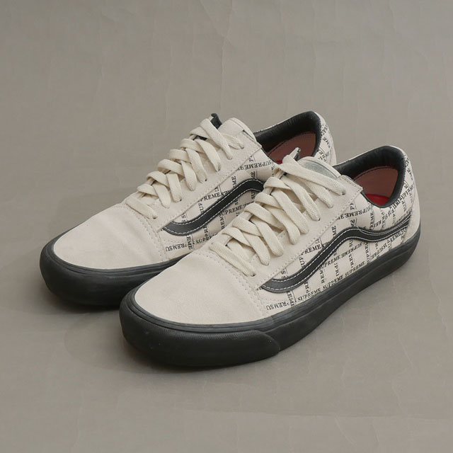 [���ָ���ݥ����5�ܥ����ڡ�����!!] ����ץ꡼�� Supreme x �Х� VANS 20FW OLD SKOOL PRO ������ɥ������� �ץ� OFF WHITE/BLACK ��� 29.0cm����š�2020FW