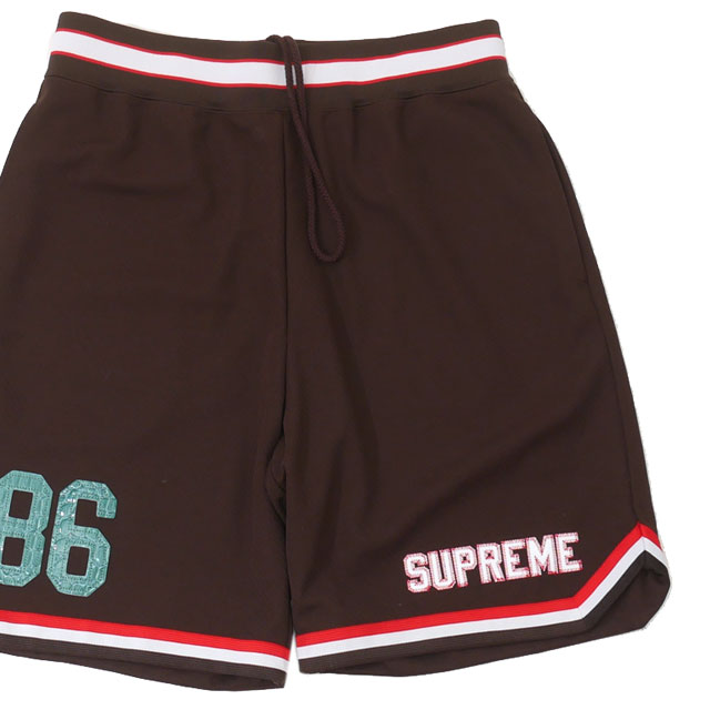 [ָݥ5ܥڡ!!] ץ꡼ Supreme 22SS Faux Croc Basketball Short Хåȥܡ 硼 BROWN  S š2022SS