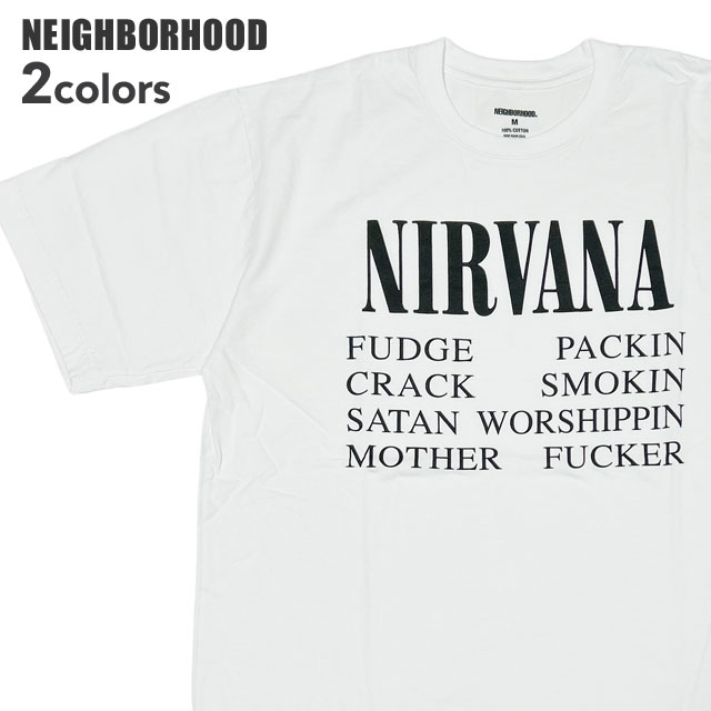 [ָݥ5ܥڡ!!]  ͥСեå NEIGHBORHOOD NH X NIRVANA.TEE SS-4 T   241PCNH-ST06S ˥ HOODS ⡼ ߥ꥿꡼ Х 