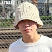[ָݥ5ܥڡ!!]  ƥ塼 STUSSY CABLE KNIT BUCKET HAT Хå ϥå Х  ǥ   ȥ꡼ ȥܡ ȥå ȥ 塼
