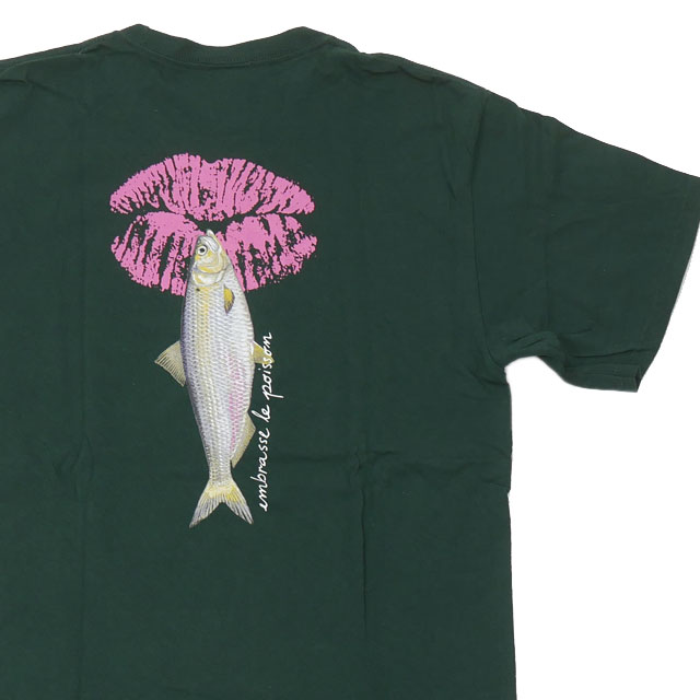 [���ָ���ݥ����5�ܥ����ڡ�����!!] �Υ� NOAH KISS THE FISH TEE T����� GREEN ��� M������ ����š�
