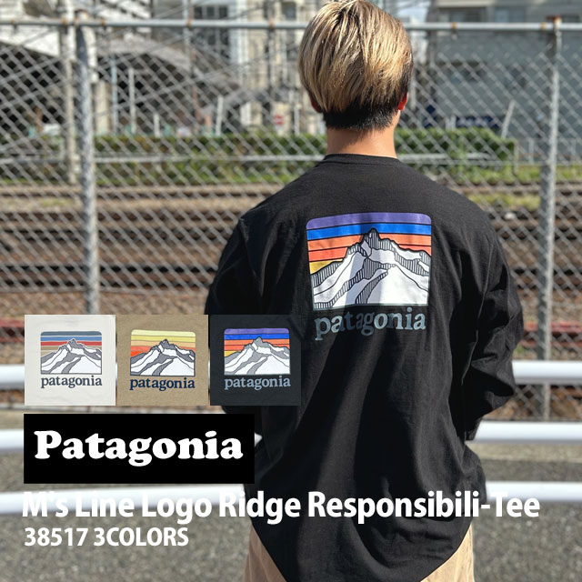 �ڲ��ʸ�ľ���ޤ����� ���� �ѥ����˥� Patagonia M's L/S Line Logo Ridge Responsibili Tee �饤�� ���� ��å� �쥹�ݥ󥷥ӥ� ĹµT����� 38517 ��� ��ǥ����� �����ȥɥ� ������ 20����