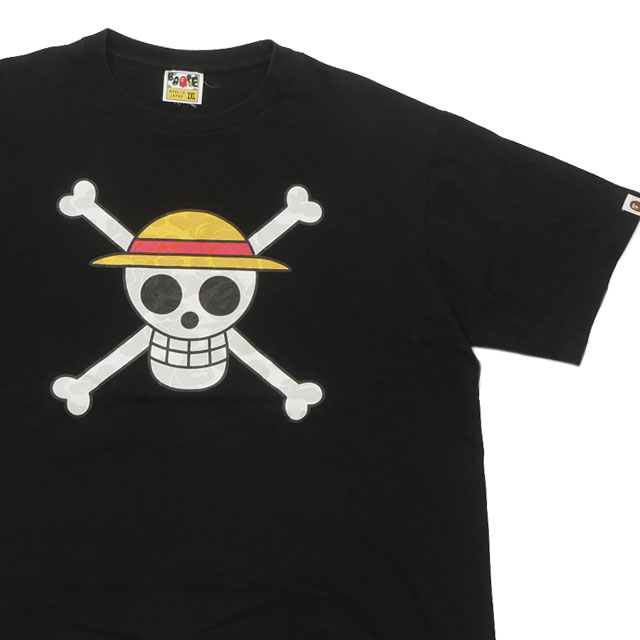 [ָݥ5ܥڡ!!]  ٥  A BATHING APE x ԡ ONE PIECE T S/S TEE BLACK  2XL šۥ󥭡ġե BAPE CAMO