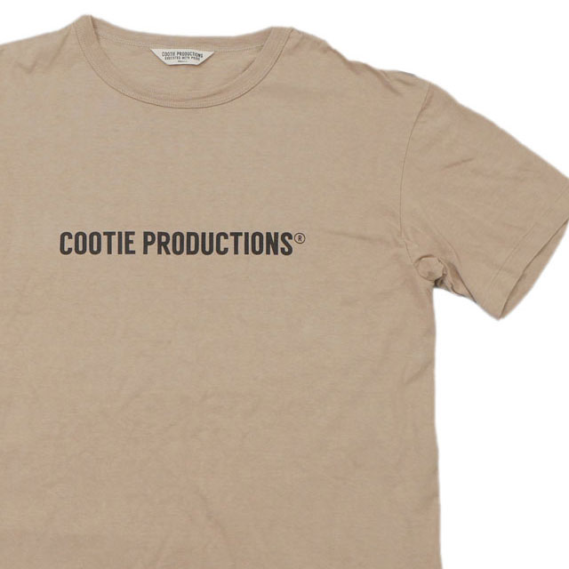 [���ָ���ݥ����5�ܥ����ڡ�����!!] �����ƥ����ץ���������� COOTIE PRODUCTIONS COOTIE LOGO Print S/S Tee T����� BEIGE ��� S������ ����š�