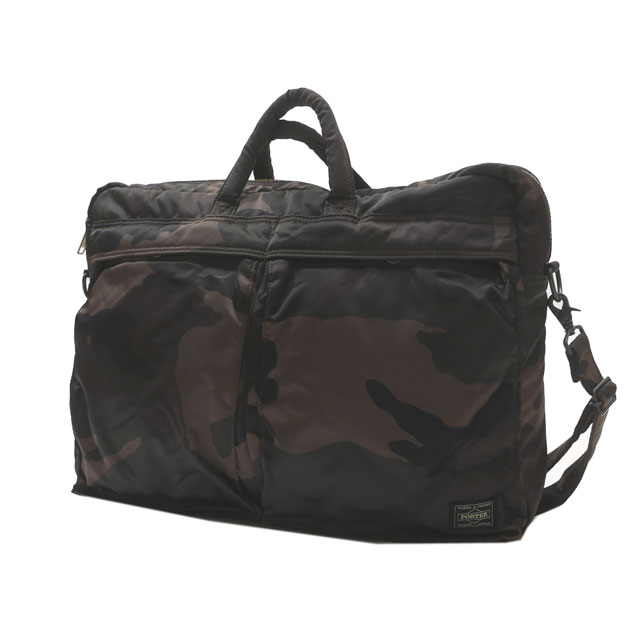 [ָݥ5ܥڡ!!] ݡ PORTER TANKER 30th 2WAY BRIEFCASE ֥꡼ե Хå CAMO  ǥ FREE š