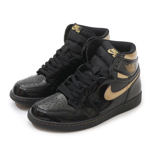 [���ָ���ݥ����5�ܥ����ڡ�����!!] �ʥ��� NIKE AIR JORDAN 1 RETRO HIGH OG �������硼����1 ��ȥ� �ϥ� BLACK/METALLIC GOLD-BLACK 555088-032 ��� 28.5cm ����š�