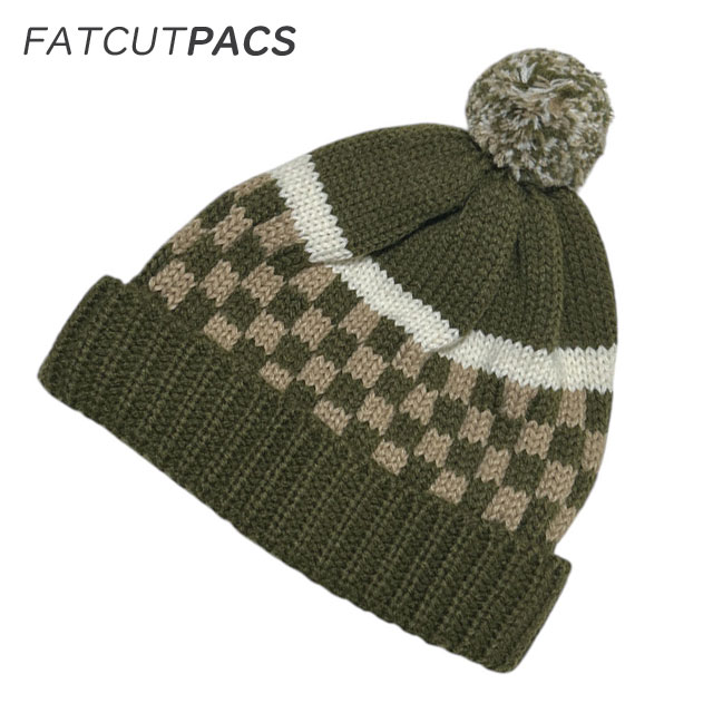 ڴָ̲ʡ  եå å ѥå FAT CUT PACS Checker tone Beanie å ӡˡ ܥܥ   ѥå PACS եåȥåȥץ쥹 FAT CUT PRESS