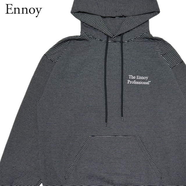 ennoy boader hoodie エンノイ パーカー 期間限定特別価格】 新品 エンノイ ENNOY BORDER HOODIE SWEAT