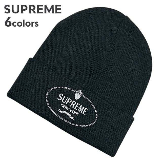 [ָݥ5ܥڡ!!]  ץ꡼ SUPREME Crest Beanie 쥹 ӡˡ ˥åȥå KNIT CAP  ǥ 20 ȥ꡼  