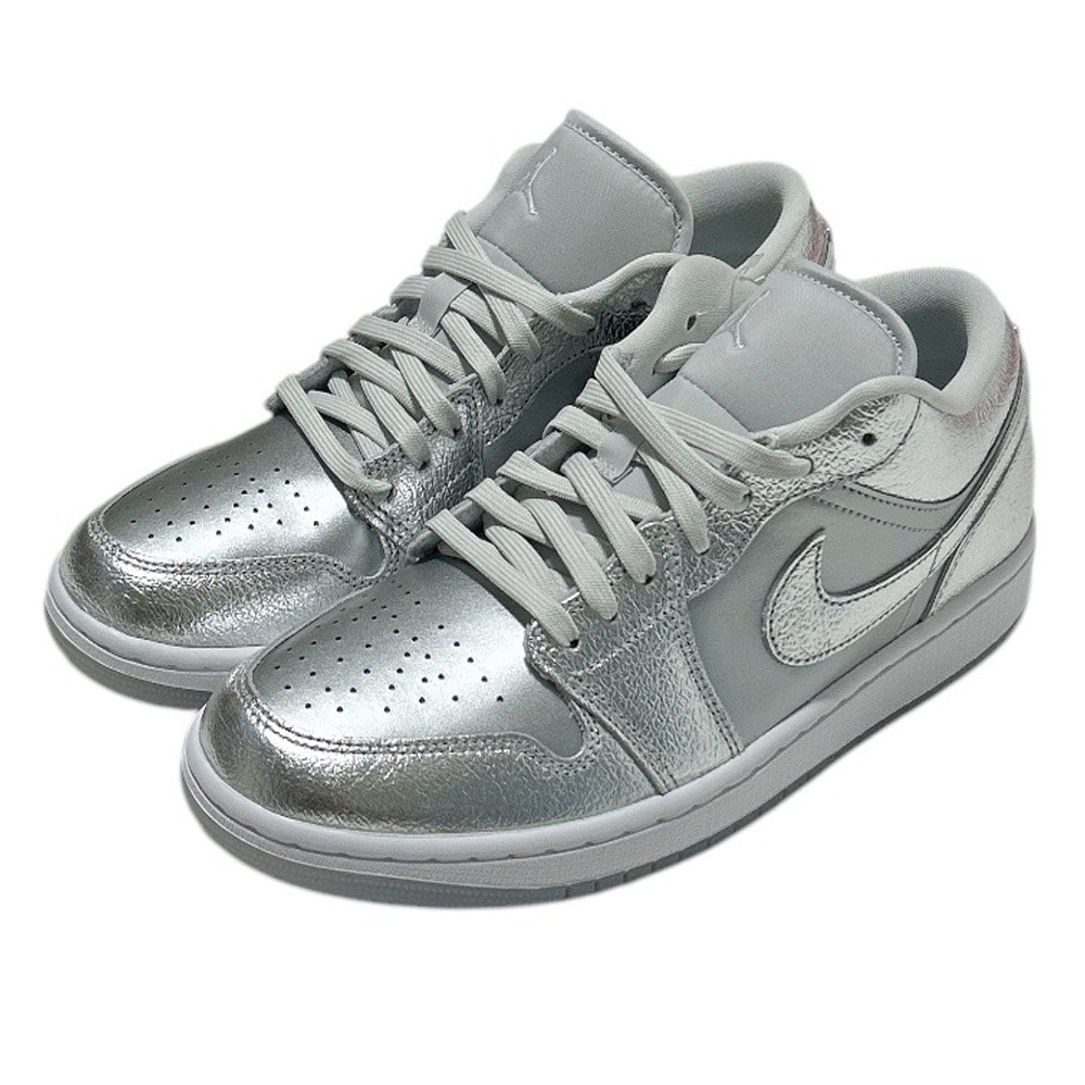 [���ָ���ݥ����5�ܥ����ڡ�����!!] ���� �ʥ��� NIKE WMNS AIR JORDAN 1 LOW SE ������� �������硼����1 ���� FN5030-001 METALIC SILVER/PHOTON DUST 28.5cm