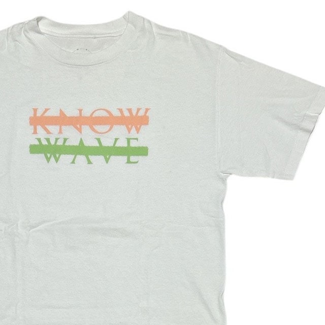 [���ָ���ݥ����5�ܥ����ڡ�����!!] �Ρ��������� KNOW WAVE Chest Logo T-Shirt T����� WHITE ��� M������ ����š�TEE