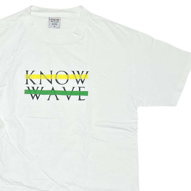 [���ָ���ݥ����5�ܥ����ڡ�����!!] �Ρ��������� KNOW WAVE Chest Logo T-Shirt T����� WHITE ��� M������ ����š�TEE