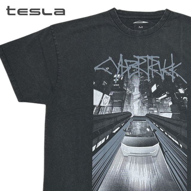 �ڲ��ʸ�ľ���ޤ����� ���� �ƥ��� Tesla Cybertruck Cityscape Tee T����� ��� ��ǥ�����
