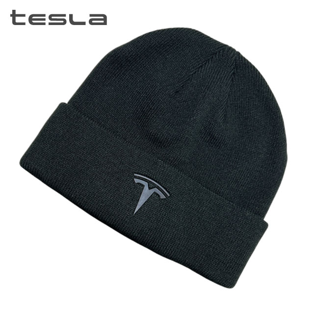 ڴָ̲ʡ  ƥ Tesla T Logo Cuffed Beanie ӡˡ ˥åȥå  ǥ