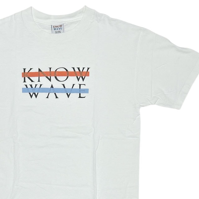 [���ָ���ݥ����5�ܥ����ڡ�����!!] �Ρ��������� KNOW WAVE Chest Logo T-Shirt T����� WHITE ��� M������ ����š�TEE