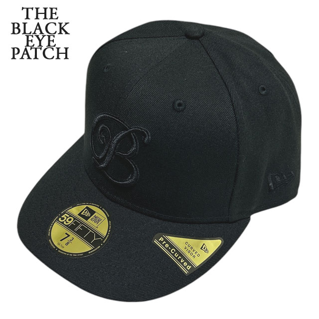 ڴָ̲ʡ  ֥åѥå BlackEyePatch B EMBLEM PRE CURVED NEW ERA CAP ˥塼 å  ǥ  ֥å ѥå BLACK EYE PATCH