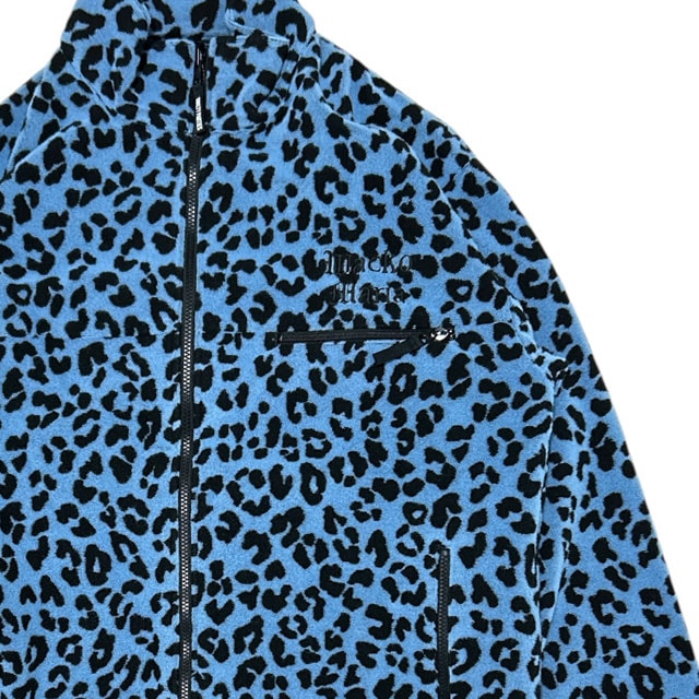 [ָݥ5ܥڡ!!] /̤ 拾ޥꥢ WACKO MARIA 23SS LEOPARD LIGHT BOA FLEECE JACKET 饤ȥե꡼㥱å BLUE  L 2023SS