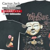 �ڲ��ʸ�ľ���ޤ����� ���� ������������å� Cactus Jack x �磻��ɥ����� �襦����ޥ�� WILDSIDE YOHJI YAMAMOTO TEE T����� ��� ���� �ȥ�������������å� TRAVIS SCOTT