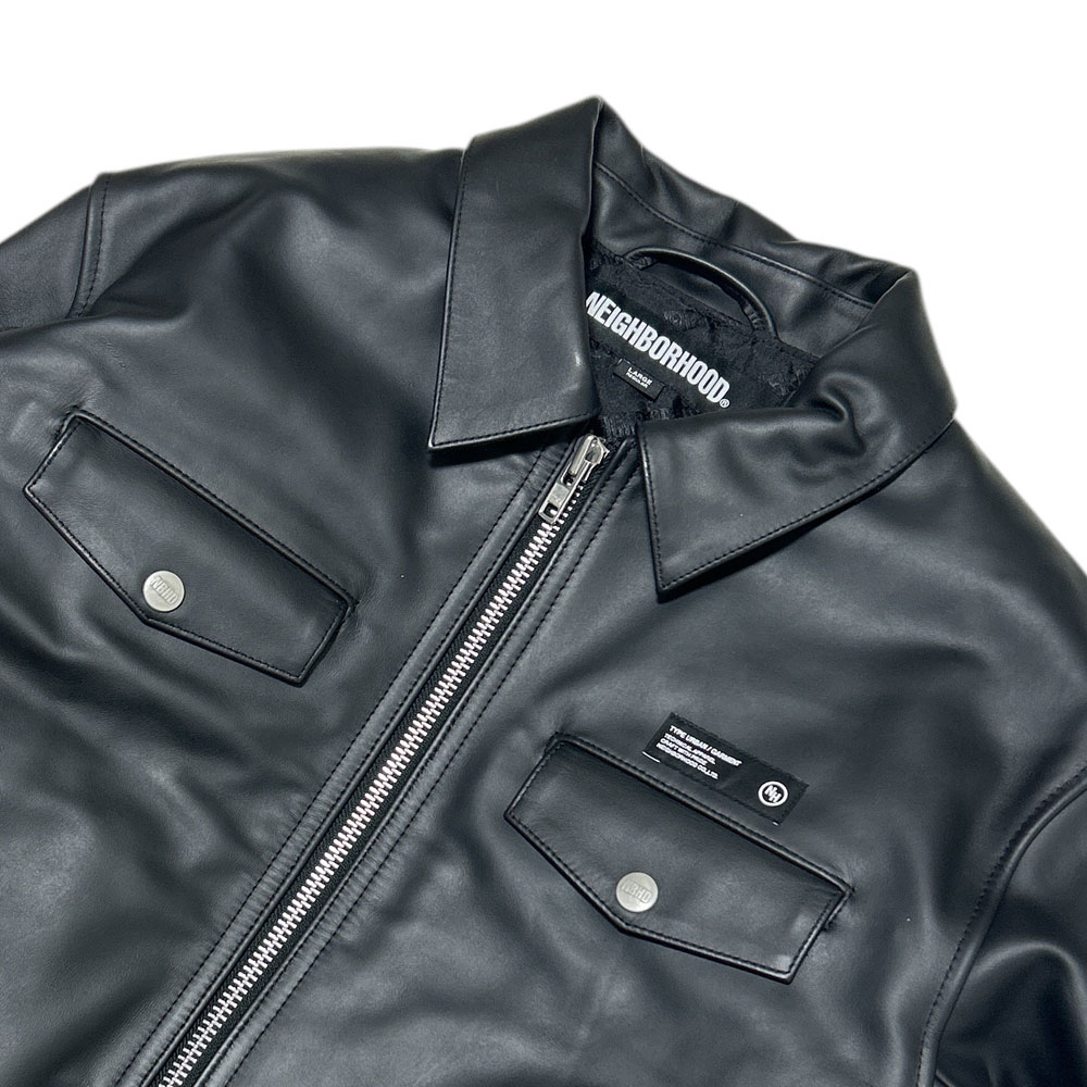 NEIGHBORHOOD レザージップアップジャケット 23AW NEIGHBORHOOD レザージップアップジャケット 23AW NEIGHBORHOOD