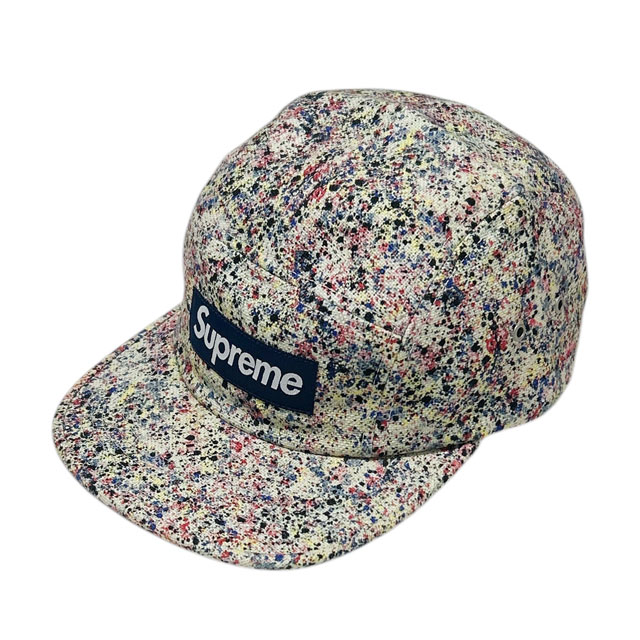 [���ָ���ݥ����5�ܥ����ڡ�����!!] ����ץ꡼�� SUPREME Liberty Splatter Camp Cap ������ ����å� NAVY ��� ��ǥ����� FREE����������š�