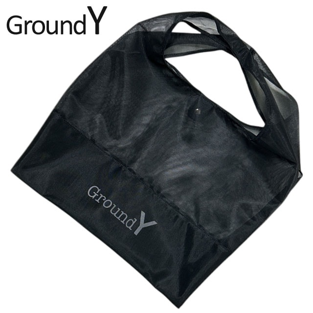 [ָݥ5ܥڡ!!]  饦ɥ磻 Ground Y POLYESTER MESH TOTE ȡȥХå  ǥ Yohji Yamamoto 襦ޥ