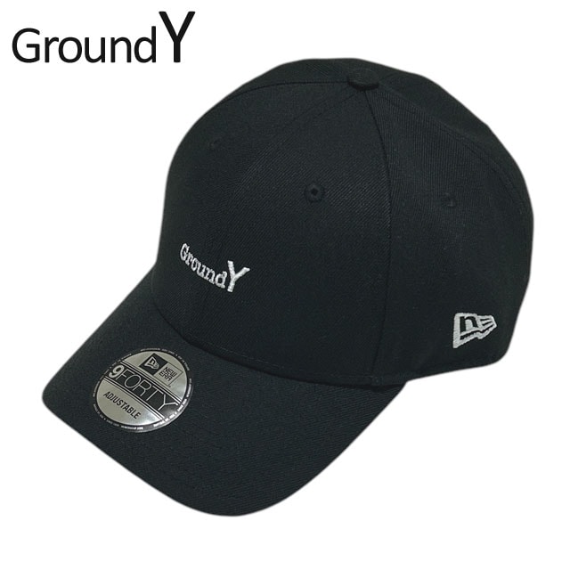 [ָݥ5ܥڡ!!]  饦ɥ磻 Ground Y x ˥塼 NEWERA GROUND Y LOGO POLYESTER 9FORTY å  ǥ Yohji Yamamoto 襦ޥ