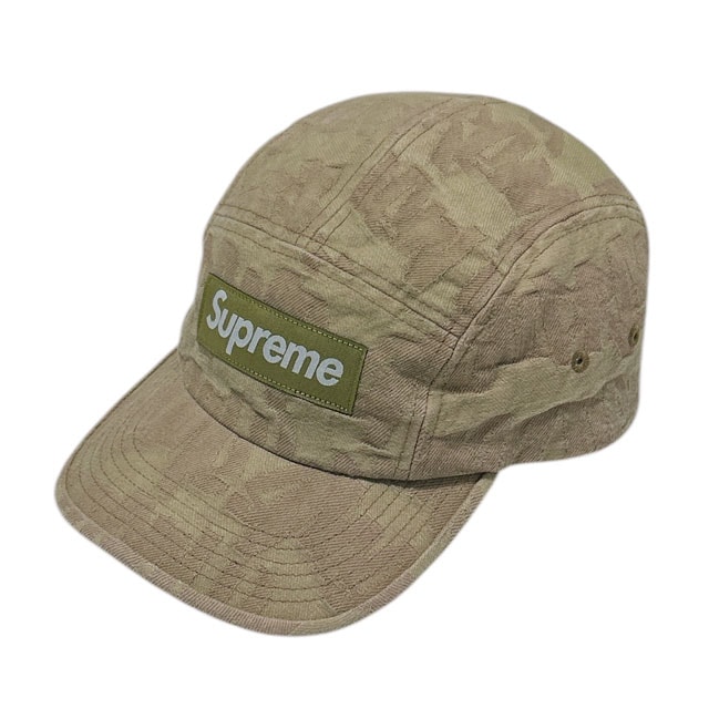 [���ָ���ݥ����5�ܥ����ڡ�����!!] ����ץ꡼�� SUPREME 22SS Fat Tip Jacquard Denim Camp Cap ������ ����å� OLIVE ��� ��ǥ����� FREE����������š�2022SS