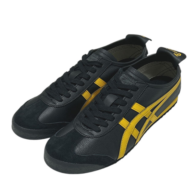 [���ָ���ݥ����5�ܥ����ڡ�����!!] ���� ���˥ĥ��������� Onitsuka Tiger MEXICO 66 BLACK/YELLOW 1183A201-003 BLACK/YELLOW ��� 28.0cm ASICS �����å���