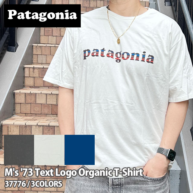 [ָݥ5ܥڡ!!]  ѥ˥ Patagonia M's '73 TEXT LOGO ORGANIC T-SHIRT ƥ  ˥å T 37776  ǥ ȥɥ     
