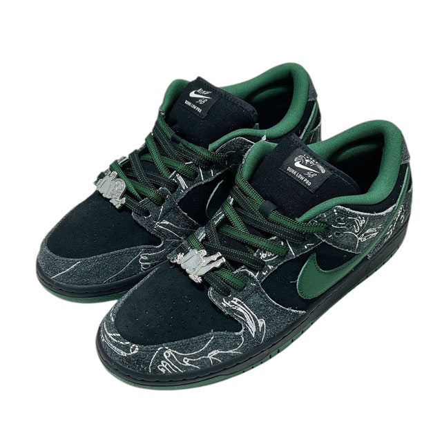 [ָݥ5ܥڡ!!]  ʥ NIKE SB DUNK LOW QS ӡ 󥯥 ȥܡ HF7743-001 BLACK/GORGE GREEN-SUMMIT WHITE  30.0cm