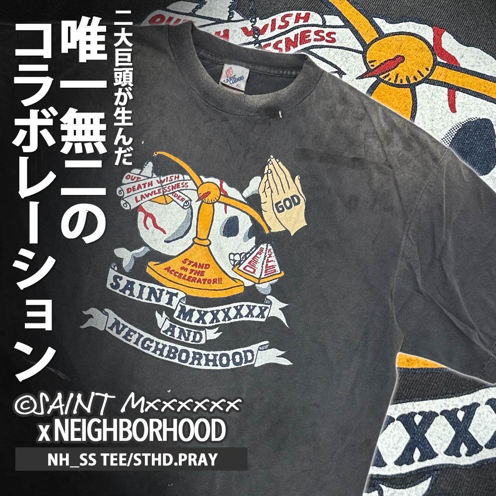 [ָݥ5ܥڡ!!]   ޥ SAINT MICHAEL x ͥСեå NEIGHBORHOOD NH_SS TEE/STHD.PRAY T ơù   SM-HR8-0000-C68 SAINT Mxxxxxx 