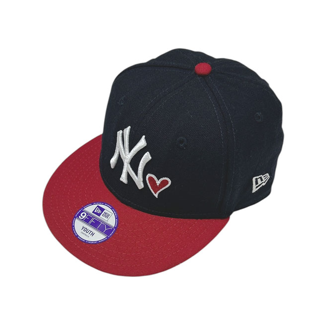 [ָݥ5ܥڡ!!] ˥塼 New Era New York Yankees 9FIFTY CAP ʥåץХå å  NAVYxRED YOUTH  åšۻҶ
