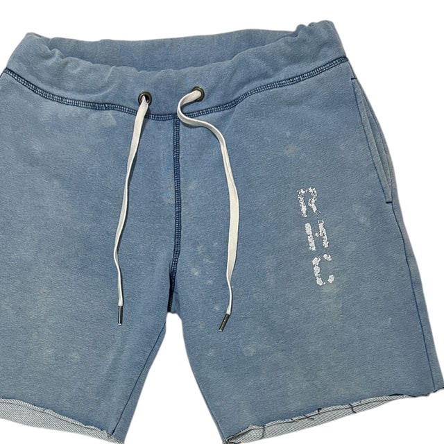 [ָݥ5ܥڡ!!] ϡޥ RHC Ron Herman LOGO SWEAT SHORTS å 硼 INDIGO  Sš