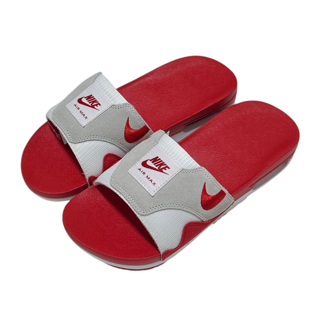 [ָݥ5ܥڡ!!]  ʥ NIKE AIR MAX 1 SLIDE ޥå 1 饤  WHITE/UNIVERSITY RED-BLACK DH0295-103  28.0cm