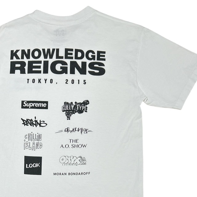 [ָݥ5ܥڡ!!] Ρ KNOW WAVE KNOWLEDGE REIGNS Tee T WHITE  M šۥ٥ȸ