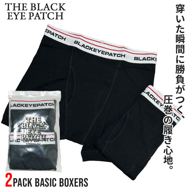  ֥åѥå BlackEyePatch 2 PACK BASIC BOXERS 2祻å ܥѥ ܥ֥꡼ ܥѥ   ȥ󥯥 åԥб  ǥ  ֥å ѥå BLACK EYE PATCH