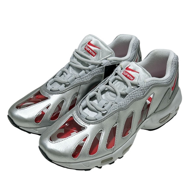 [ָݥ5ܥڡ!!]  ץ꡼ SUPREME x ʥ NIKE AIR MAX 96/S ޥå96 CV7652-001 METALLIC SILVER/SPEED RED  28.0cm 