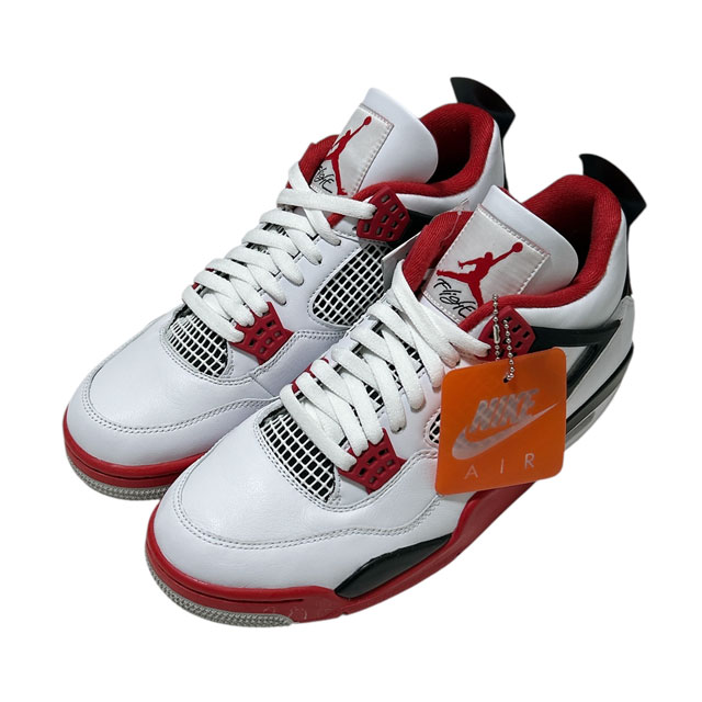 [ָݥ5ܥڡ!!]  ʥ NIKE AIR JORDAN 4 RETRO 硼4 ȥ WHITE/FIRE RED-BLACK-TECH GREY DC7770-160  27.5cm
