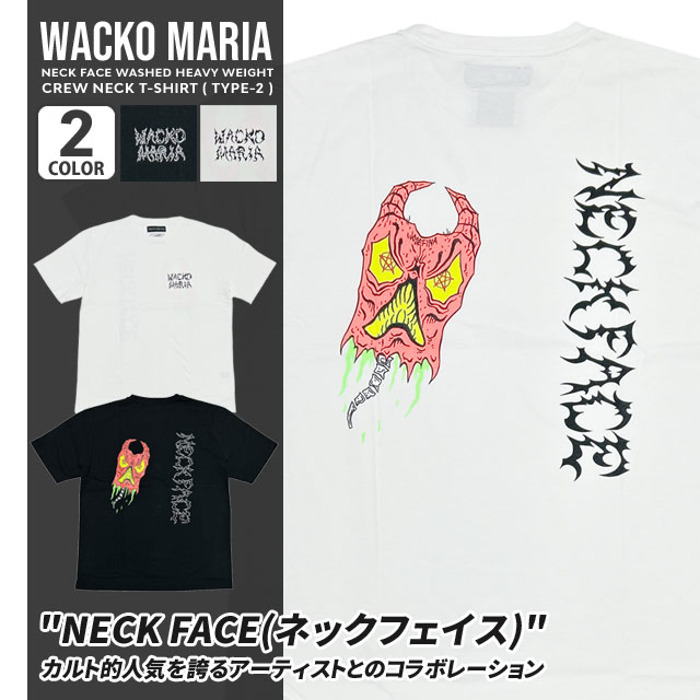 [ָݥ5ܥڡ!!]  拾ޥꥢ WACKO MARIA 25SS NECK FACE WASHED HEAVY WEIGHT CREW NECK T-SHIRT(TYPE-2) ͥåե T  2025SS  GUILTY PARTIES ƥ ѡƥ