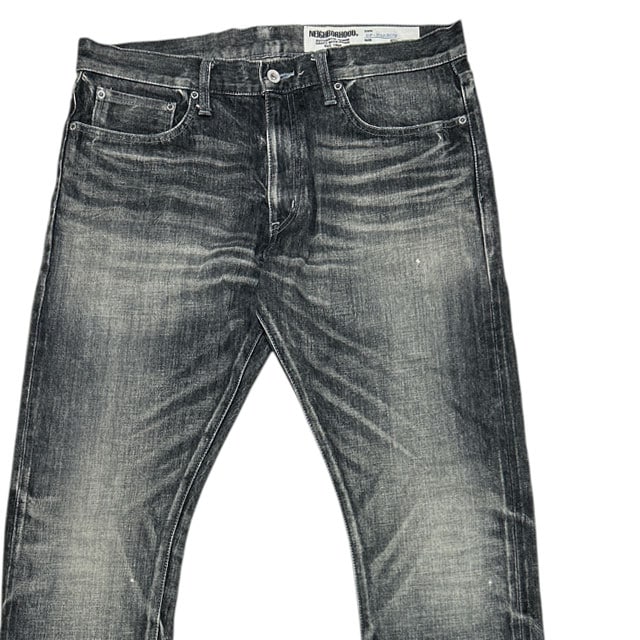 [ָݥ5ܥڡ!!] ͥСեå NEIGHBORHOOD WASHED DP NARROW/14OZ-PT 201XBNH-PTM12 å ǥ˥ѥ BLACK  Lš