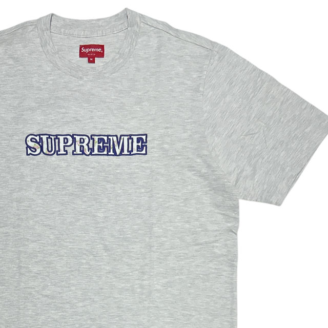 [���ָ���ݥ����5�ܥ����ڡ�����!!] ����ץ꡼�� SUPREME Floral Logo Tee �ե��������� T����� ASH GRAY ��� M����������š�