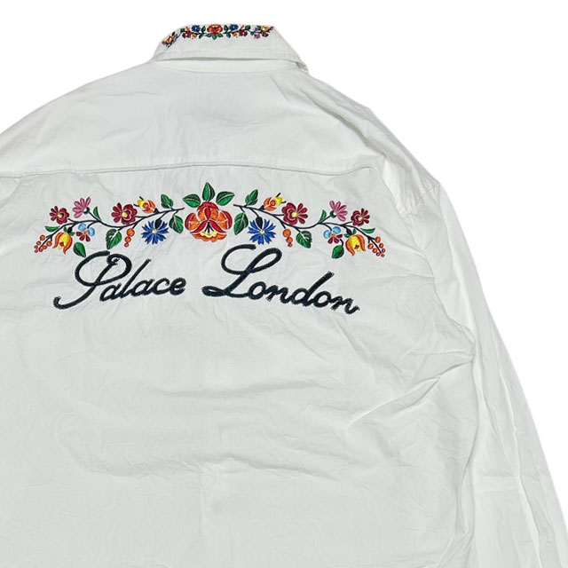 [���ָ���ݥ����5�ܥ����ڡ�����!!] �ѥ쥹 �������ȥܡ��� Palace Skateboards Ye-Ha Shirt Ĺµ����� WHITE ��� M����������š�