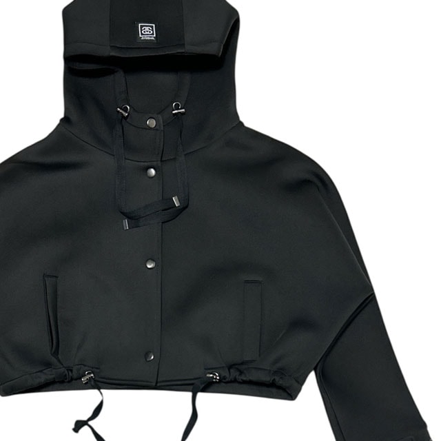 [ָݥ5ܥڡ!!] ƥ塼 ޥ STUSSY WOMEN BONDING SHORT JACKET ܥǥ 硼Ⱦ 㥱å BLACK ǥ M šۥ