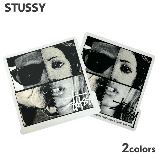 [���ָ���ݥ����5�ܥ����ڡ�����!!] ���� ���ƥ塼���� STUSSY 4FACE STICKER ���ƥå��� ������ 4�ե����� ��� ��ǥ����� ���� �������� ���ȥ꡼�� �����ȥܡ��� ���ȥå�����