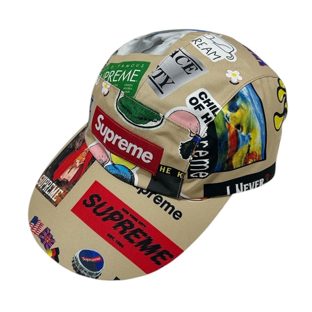 [ָݥ5ܥڡ!!] ץ꡼ SUPREME GORE-TEX Long Bill Camp Cap  å TAN STICKERS  ǥ FREEš