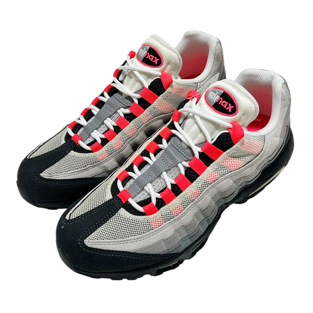 [���ָ���ݥ����5�ܥ����ڡ�����!!] ������/̤���� �ʥ��� NIKE AIR MAX 95 �����ޥå���95 609048-106 WHITE/SOLAR RED-NEUTRAL GREY ��� 27.0cm